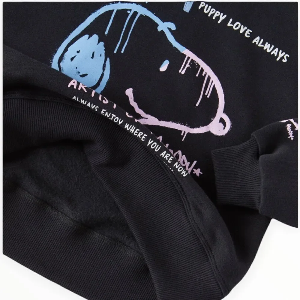 ZARA Kids | Black | SNOOPY GRAFFITI ® PEANUTS SWEATSHIRT